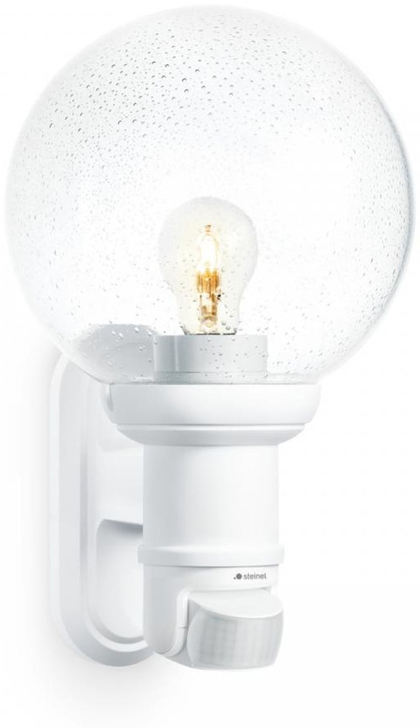 Steinel Sensor-Außenleuchte L 560 S weiß, 140°-Infrarot-Bewegungsmelder, E27-Fassung, max. 60 W