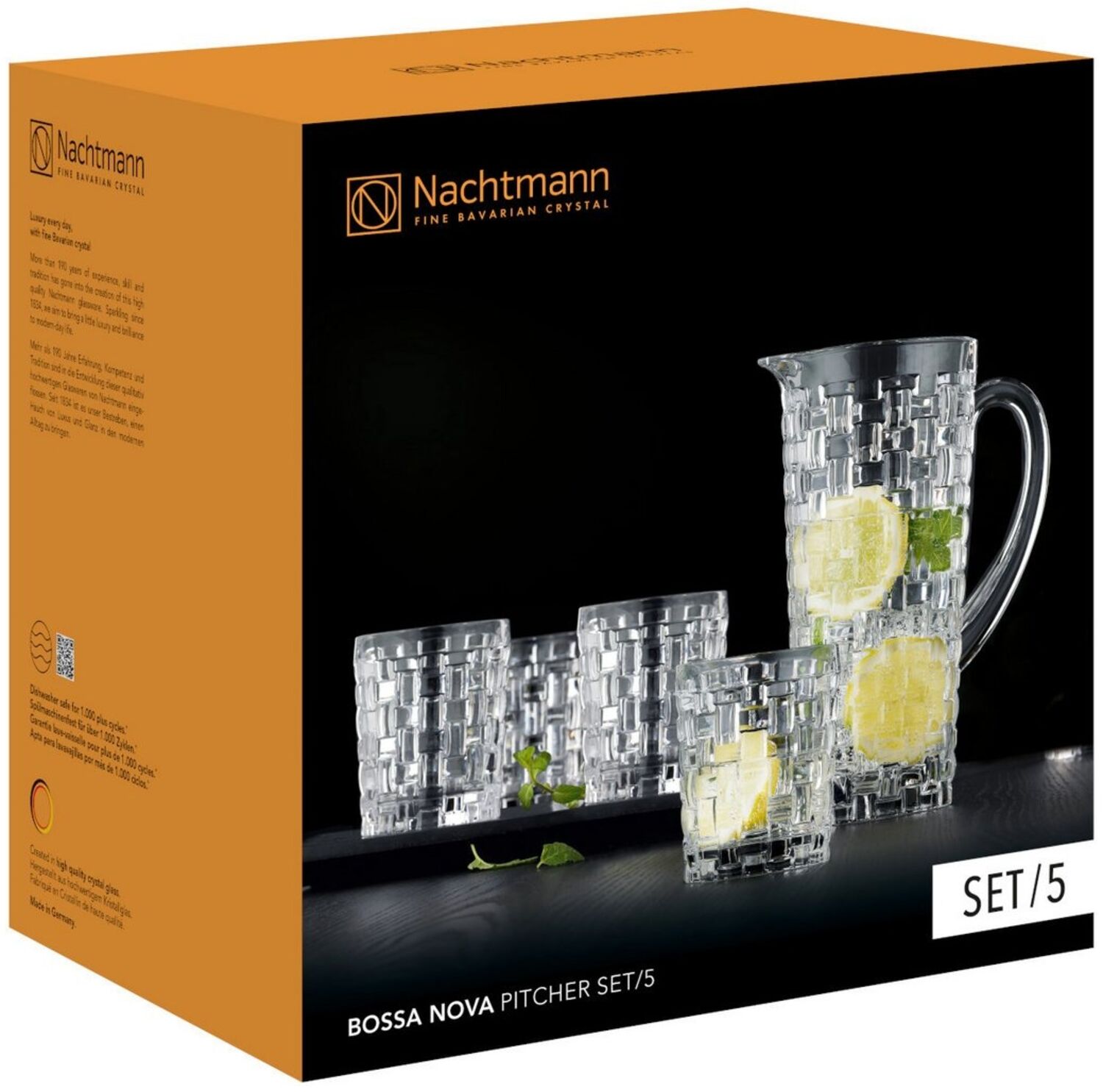 Nachtmann Bossa Nova Becher- & Krug-Set 5-teilig
