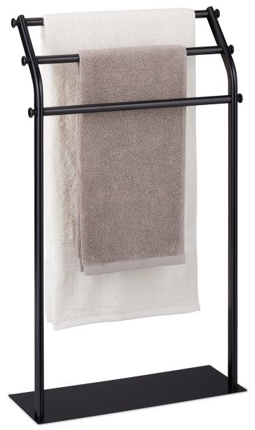 3-armiger Handtuchständer in Schwarz 10038721