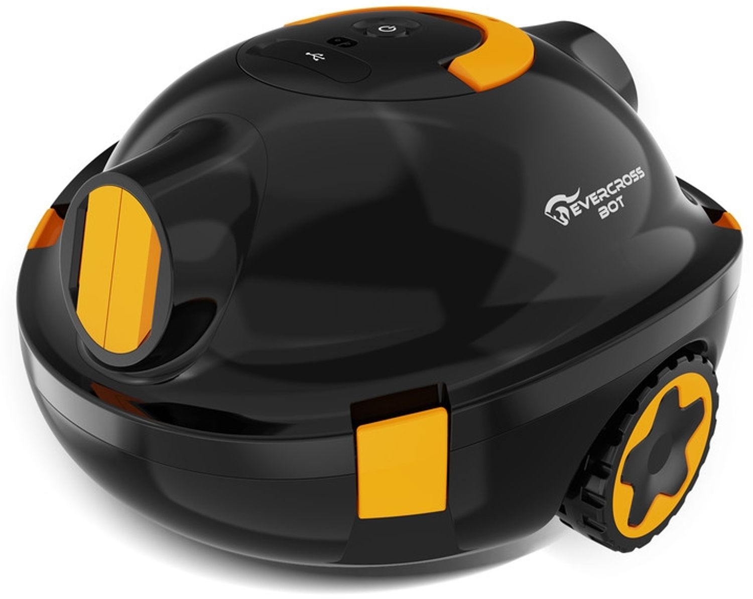 EVERCROSS BOT Y10 Poolroboter, 100Min Akkulaufzeit, Bis zu 120m², Doppelmotorantrieb, Selbsteinparkfunktion, 180μm Filter, IPX8 (Schwarz)