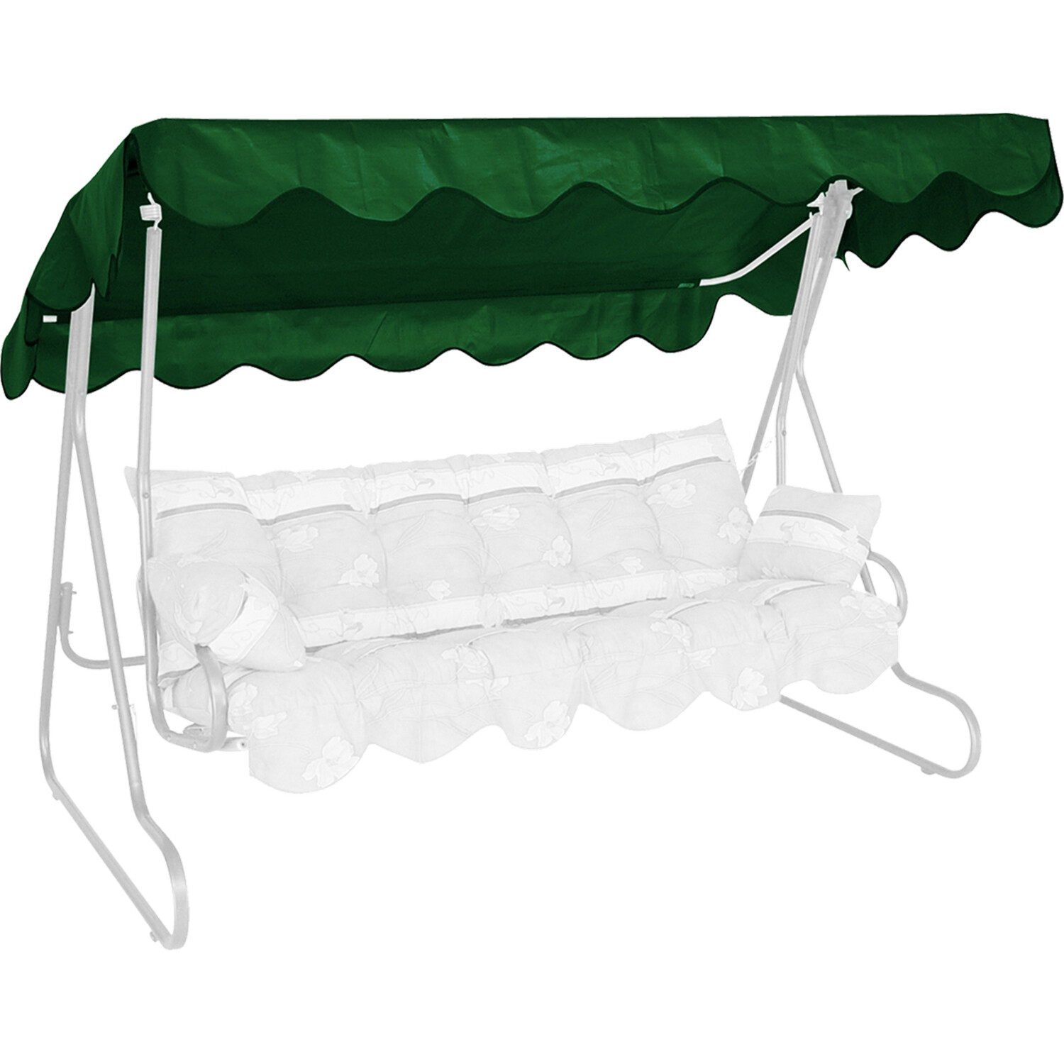 Angerer Freizeitmöbel Sonnendach für 3-Sitzer Hollywoodschaukel, wasser- und schmutzabweisend, grün, 210 x 145 cm