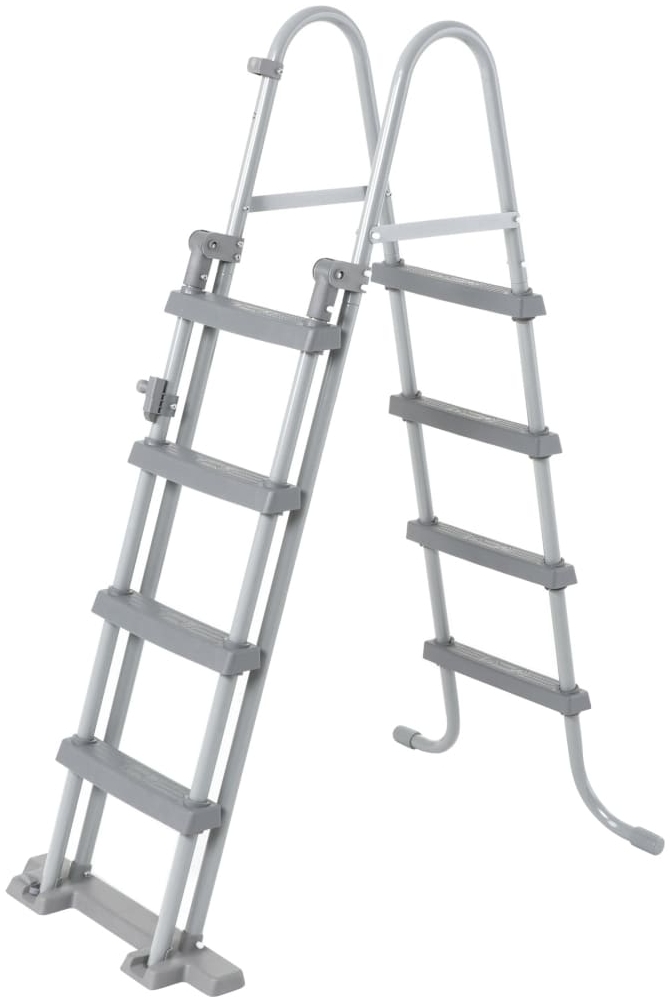Bestway 'Flowclear' Poolleiter, 4 Stufen, für Pools bis 122 cm Höhe, Metall/Kunststoff Grau