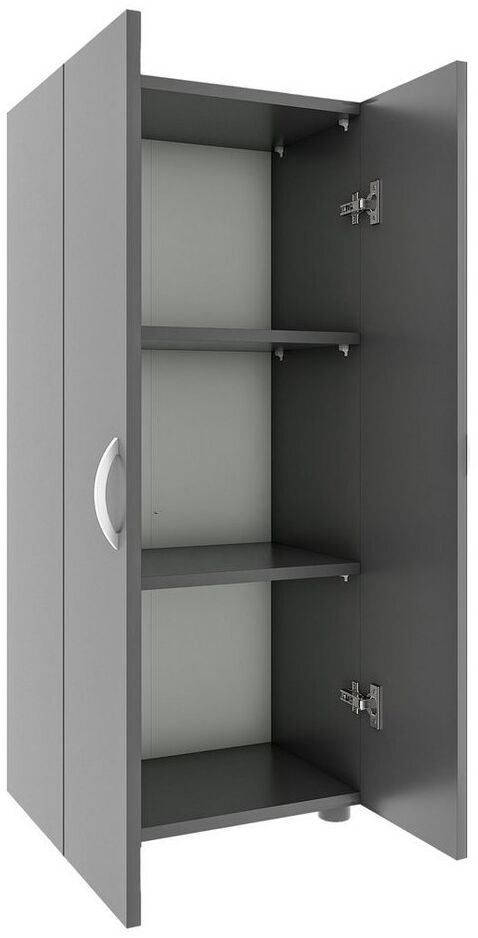 VCM Büroschrank Ulas 918434 Anthrazit H. 108 x B. 49 x T. 34 cm