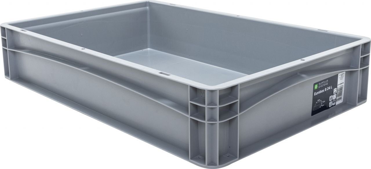 Surplus Eurobox B 60 x 40 x 12 cm Lagerkiste Transportbox Kunststoffbox Lagerbox