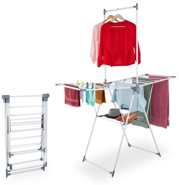 Flügelwäscheständer mit Kleiderstange 10051384