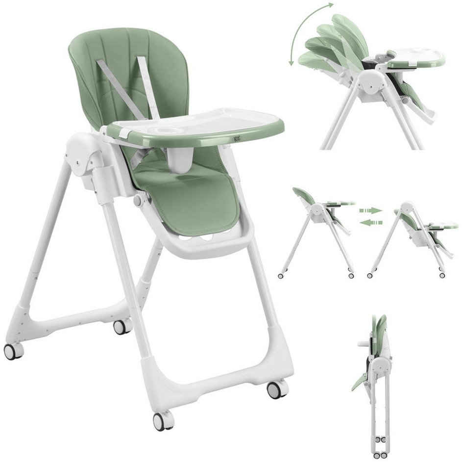 Baby Vivo Hochstuhl Design Kinderhochstuhl aus Kunststoff - Tippy in Coolmint