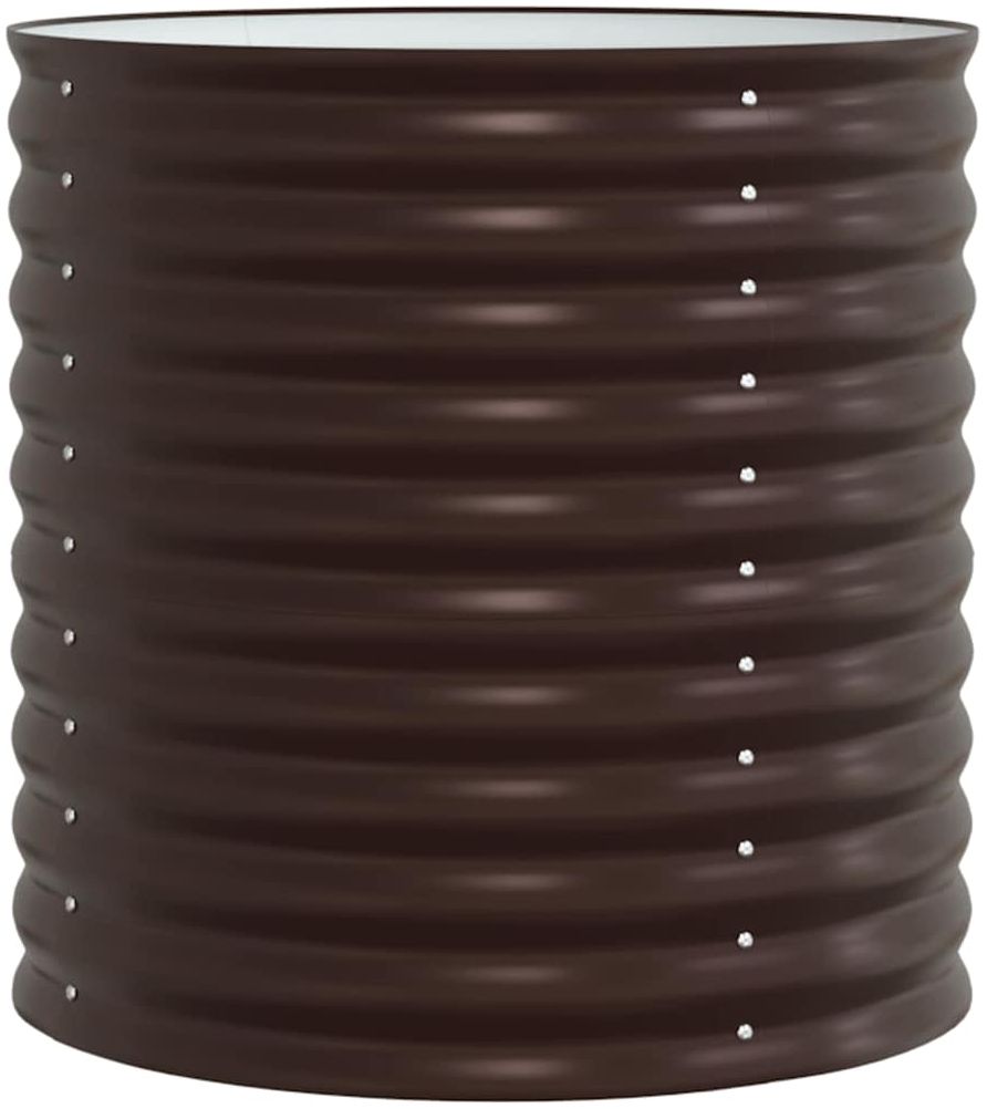 vidaXL Hochbeet Braun 80 x 80 x 81 cm Stahl 42008136