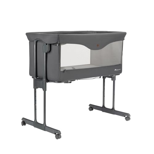 Bebeconfort Amara 2in1 Beistellbett & Stubenwagen, inkl. Matratze und Reisetasche, ab Geburt bis 9 kg, Tinted Graphite