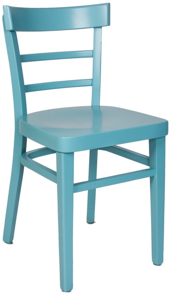 einrichtungsdesign24 Küchenstuhl Küchenstuhl Laura farbiger Holzstuhl Esstisch Esszimmer Retro Vintage, Gestell Massivholz