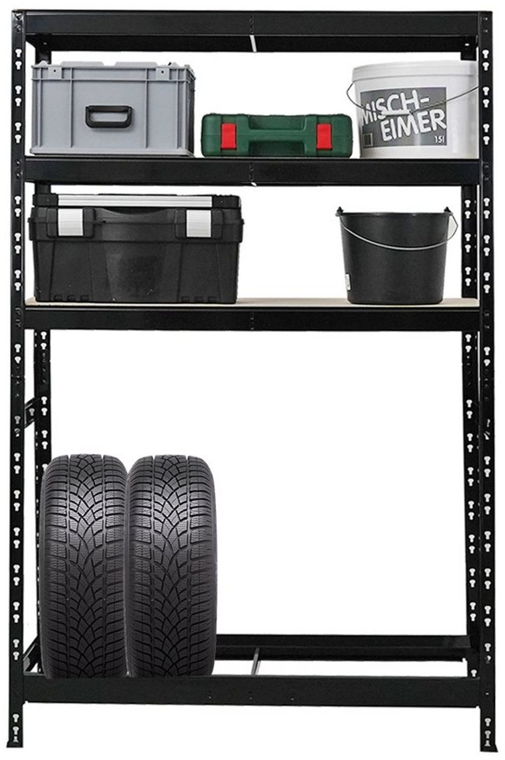 PROREGAL® Schwerlastregal Reifenregal Tiger, HxBxT 180x130x50cm, bis zu 12 Reifen