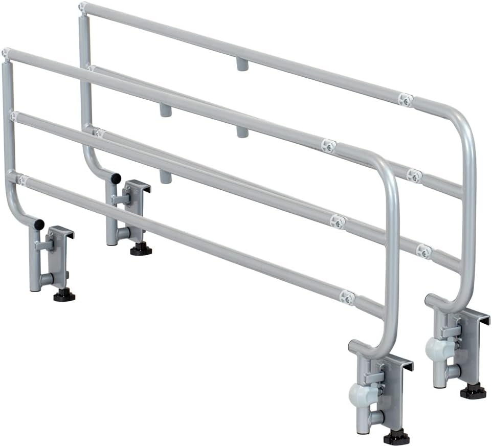 Geriafy - Klappbare Bettgitter für verstellbare Betten, Sehr Robust , Handquetschschutz (2er Set)