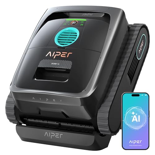 Aiper Scuba V3, Poolroboter mit KI-Vision, Akku für Wand und Boden, leistungsstarke Saugleistung, 3 μm Filter, Wasserlinienreinigung, für Pools bis 200 m²