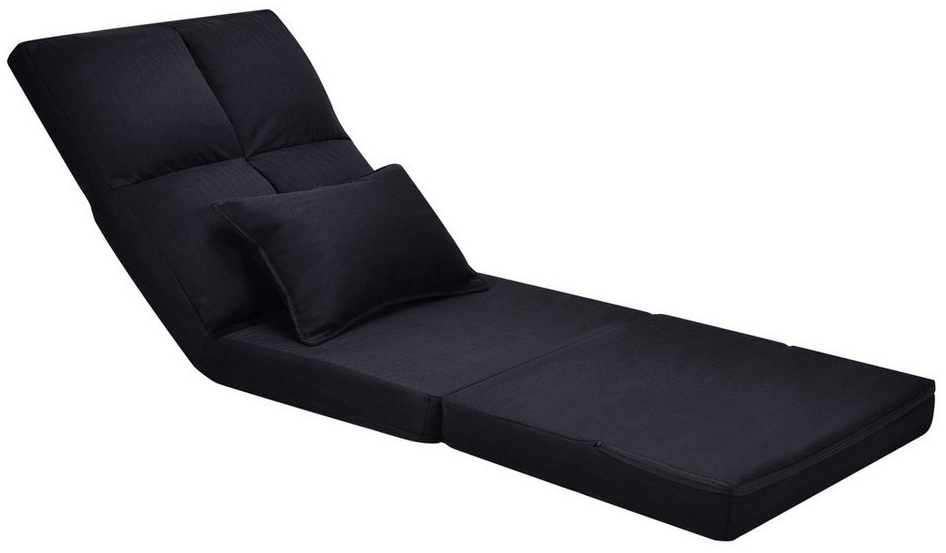 COSTWAY Relaxsessel, mit verstellbarer Lehne&Kissen,klappbar