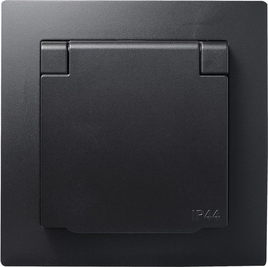 Schutzkontakt-Steckdose McPower ''Flair'' 250V/16A, UP, IP44, Steckanschluss