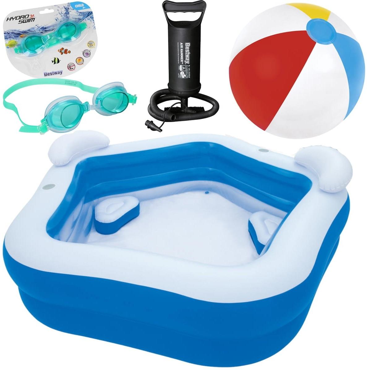 KinderpoolSet für den Garten 4IN1 FamilienGartenpool, elektrische