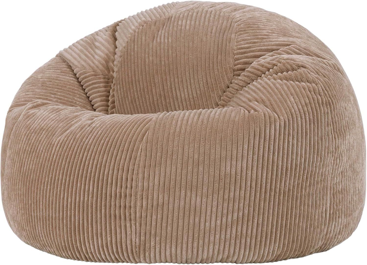 icon Sitzsack Sitzsack Erwachsene aus Cord flauschig „Kingston“, 85x50cm, Made in Germany, für Erwachsene & Kinder, mit Füllung