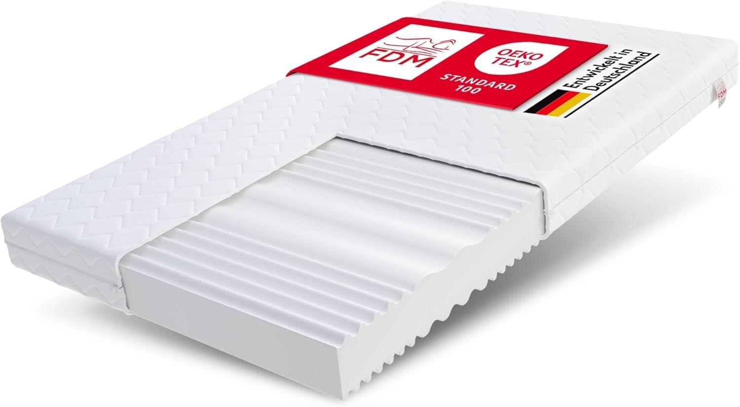 Matratze 180x200 cm Kaltschaum 7 Zonen COMFORT DUO 12 cm Orthopädisch