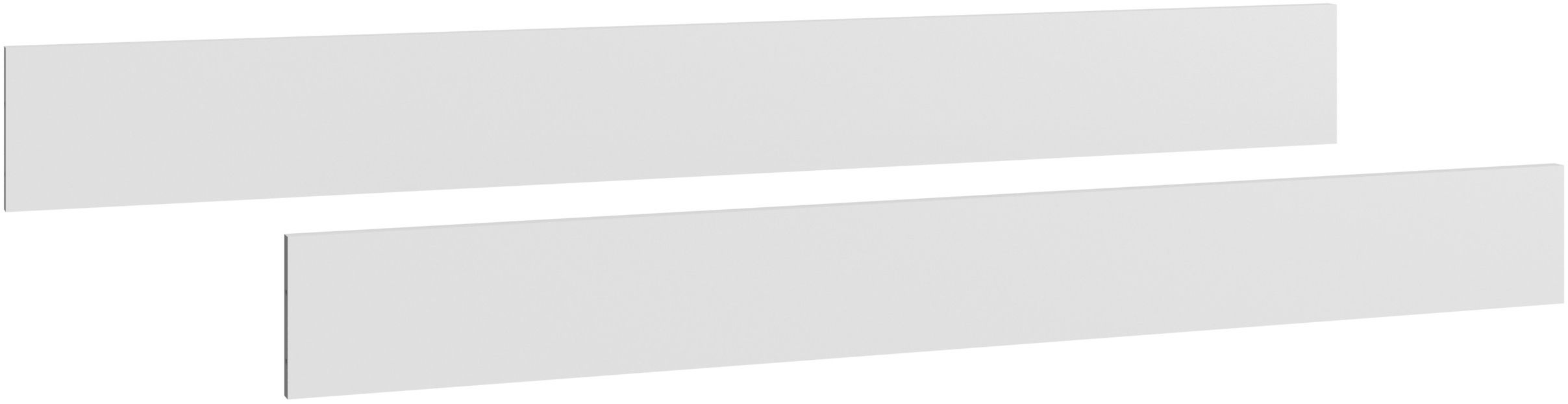 Umbauseiten >ROCKY< (BxHxT: 139x15x2 cm) in WEISS + LIGHT GREY