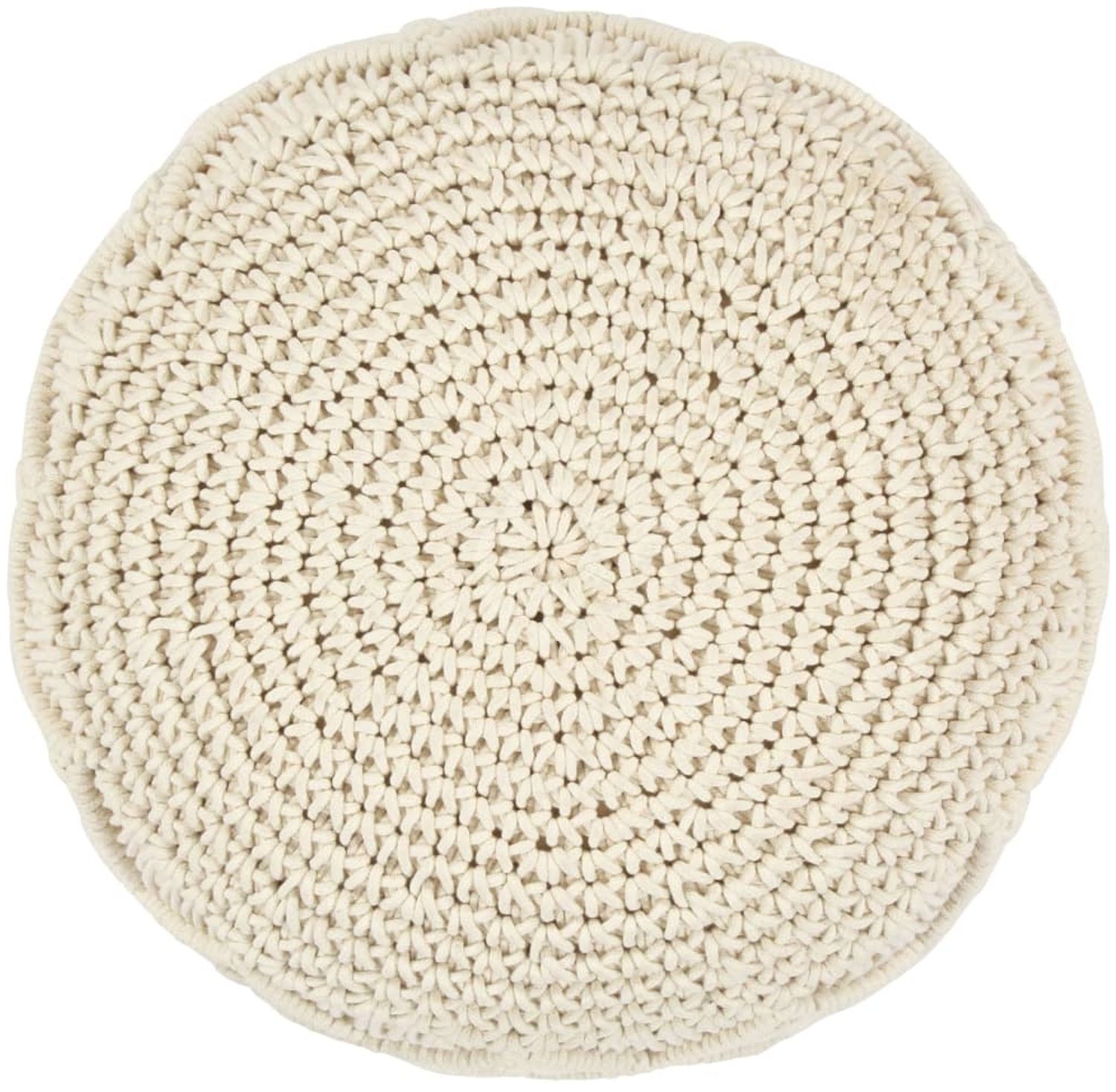 Makramee Sitzpuff Handgefertigt 45x30 cm Baumwolle [248089]