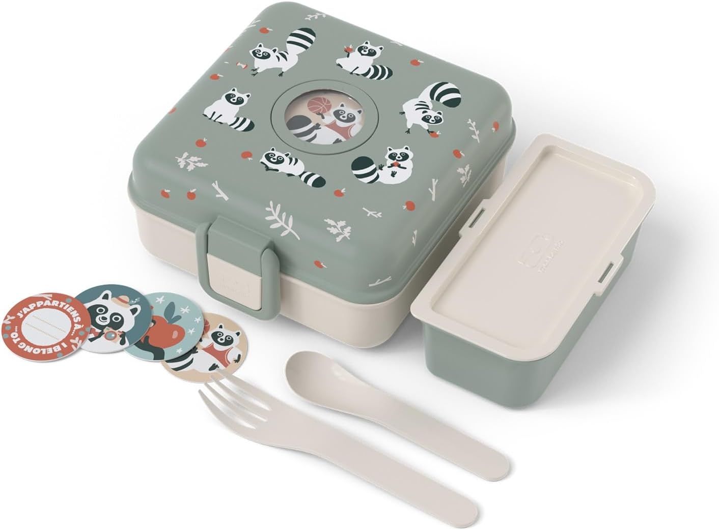 PEUGEOT Lunchbox RACCOON LBH 15x15x7 cm türkis