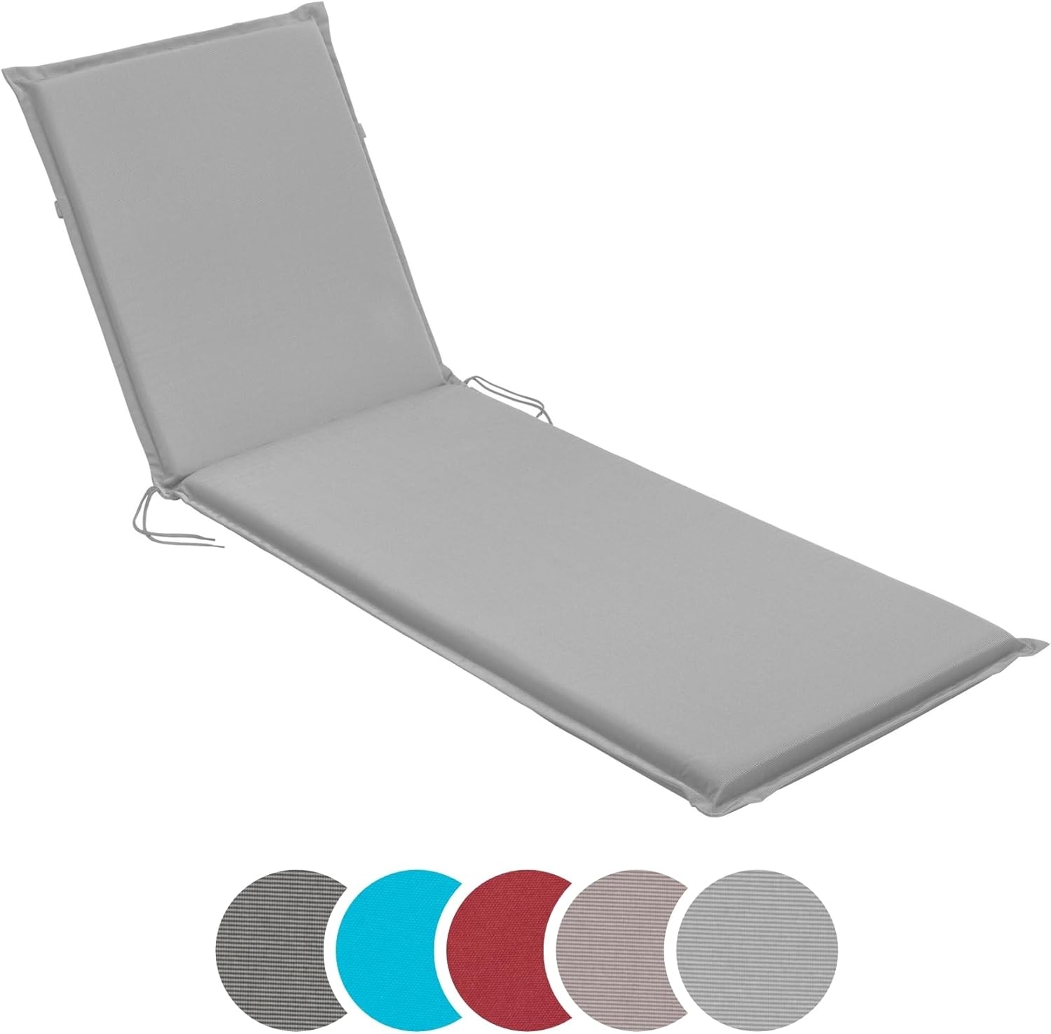 sleepling Liegenauflage Polster Sonnenliege, Strandliege, Komfortschaum, Eckbänder und Einstellband, waschbar, Made in EU