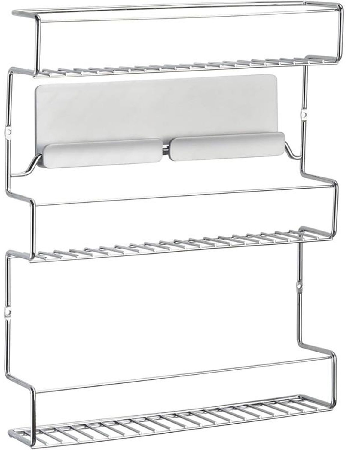 Gewürzregal Küchenregal 3 Ebenen Aufbewahrung mDesign selbstklebend Metall Regal