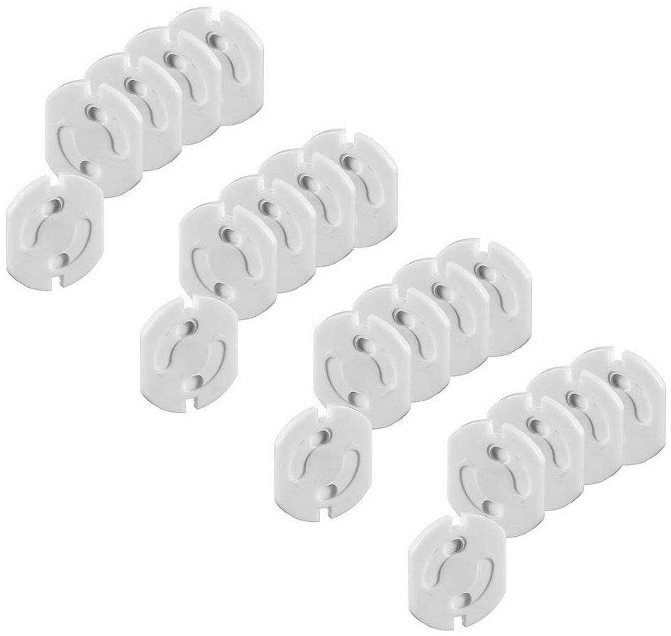 Offgridtec 20x Kindersicherung fuer Steckdose mit Drehmechanik - Steckdosensicherung Baby Kleinkind