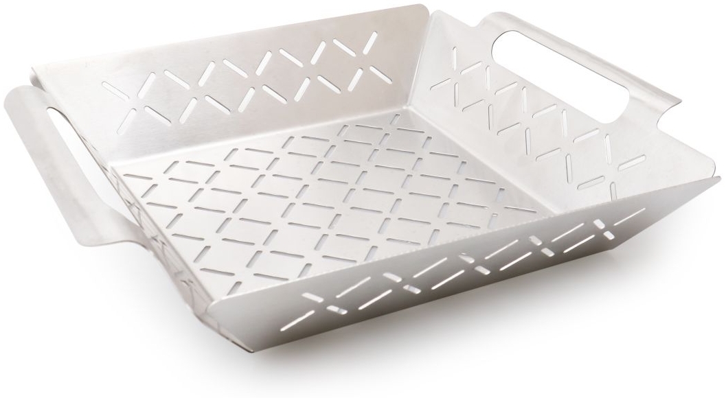 Primaster Grillkorb Premium Edelstahl Maße ca. 35 x 29 x 7 cm