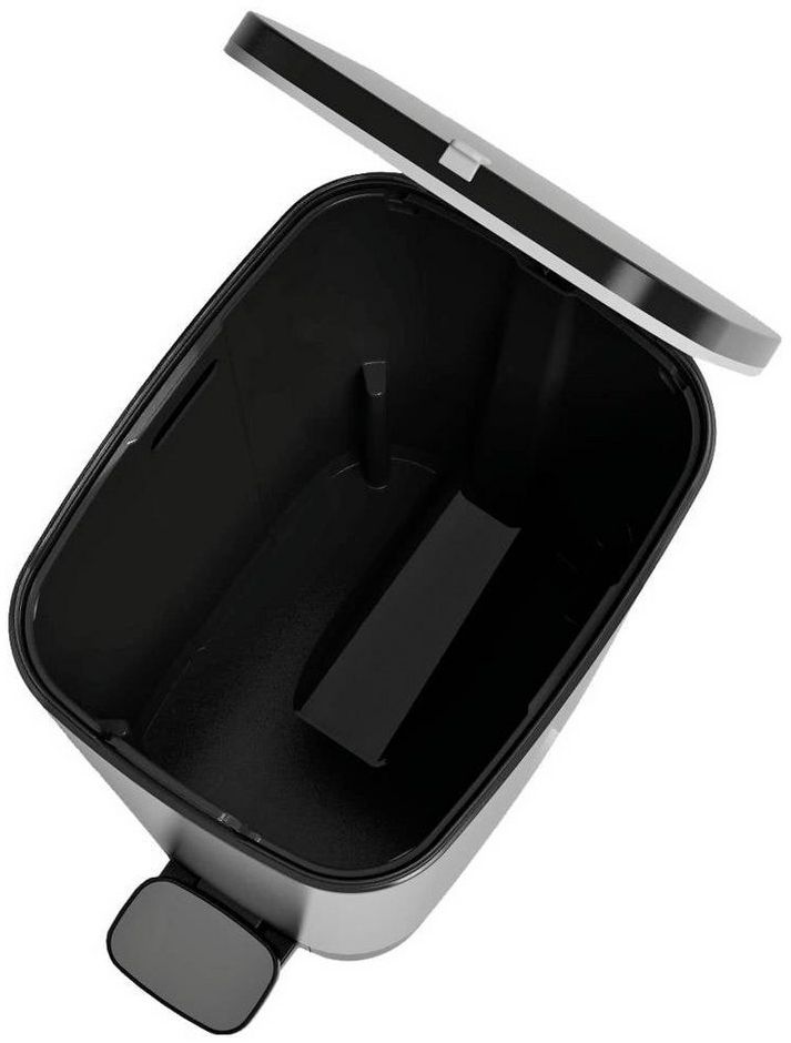 Curver Mülleimer, Kis Chic 30 Liter Tret-Abfalleimer metallisiert