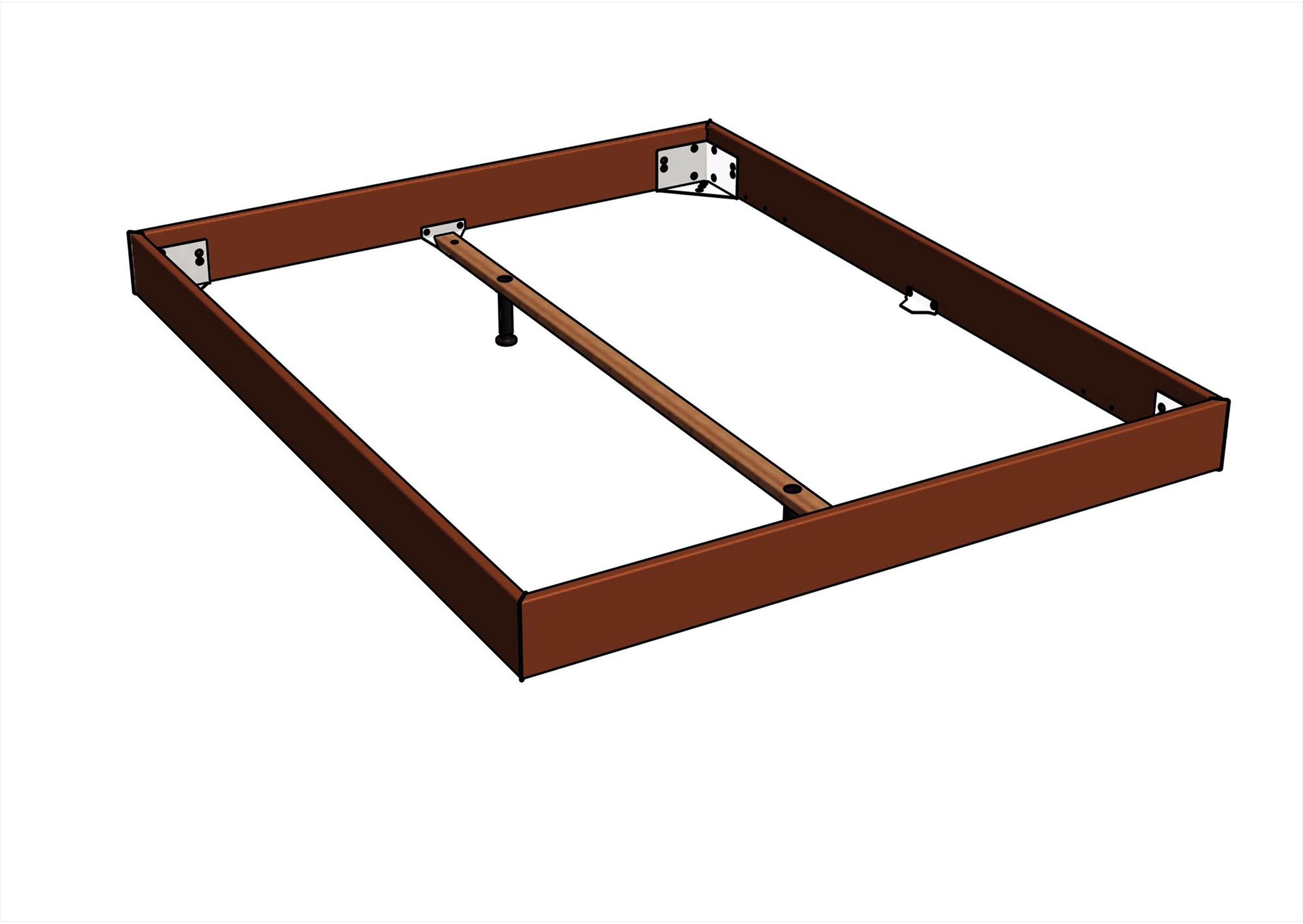 Längstraverse für Hasena Betten Fußhöhe 20-30cm , Bettlänge: 190cm