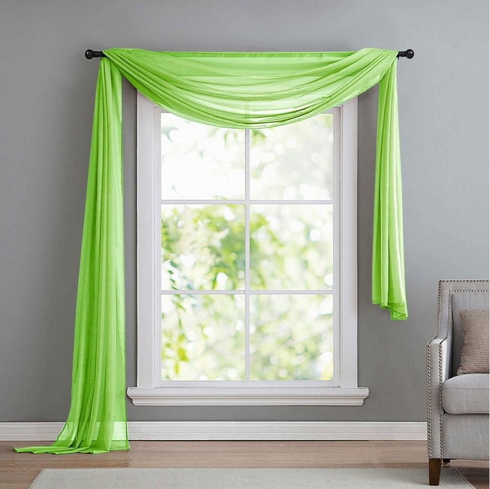 Gardinenbox Freihanddeko (1 St), ohne, transparent, Voile, Uni Volant Transparent Polyester 600cm 140cm