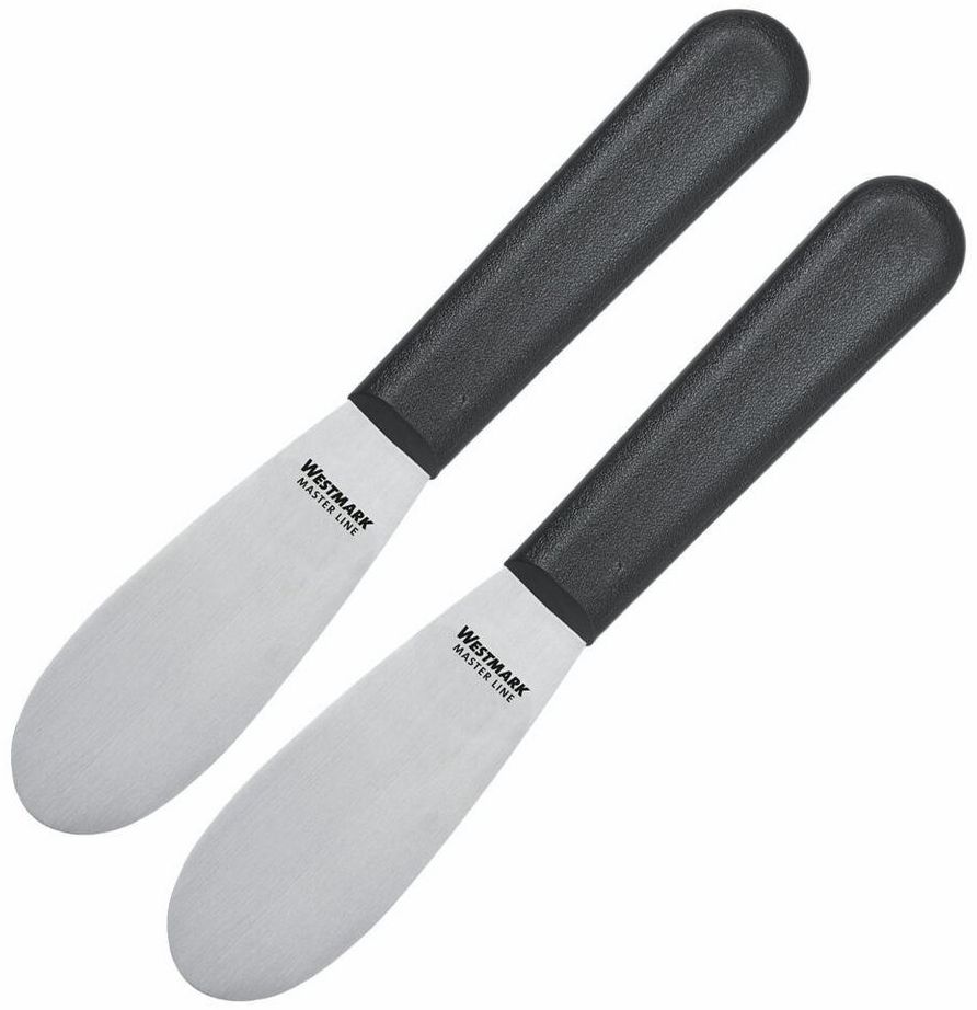 WESTMARK Buttermesser 2 Stück, Klingenmaß: 3,3 x 8,5 cm, Länge: 18,5 cm, Profi Messer Master