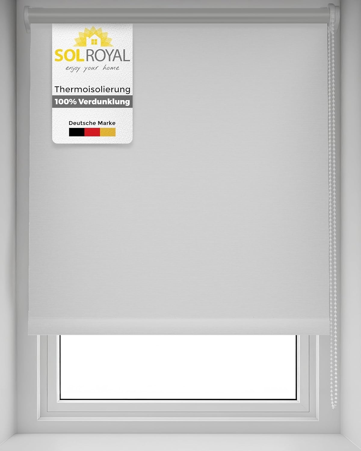 Sol Royal Thermorollo SolReflect T42 für Fenster & Türen Weiß, 160 x 90 x 3.1 cm