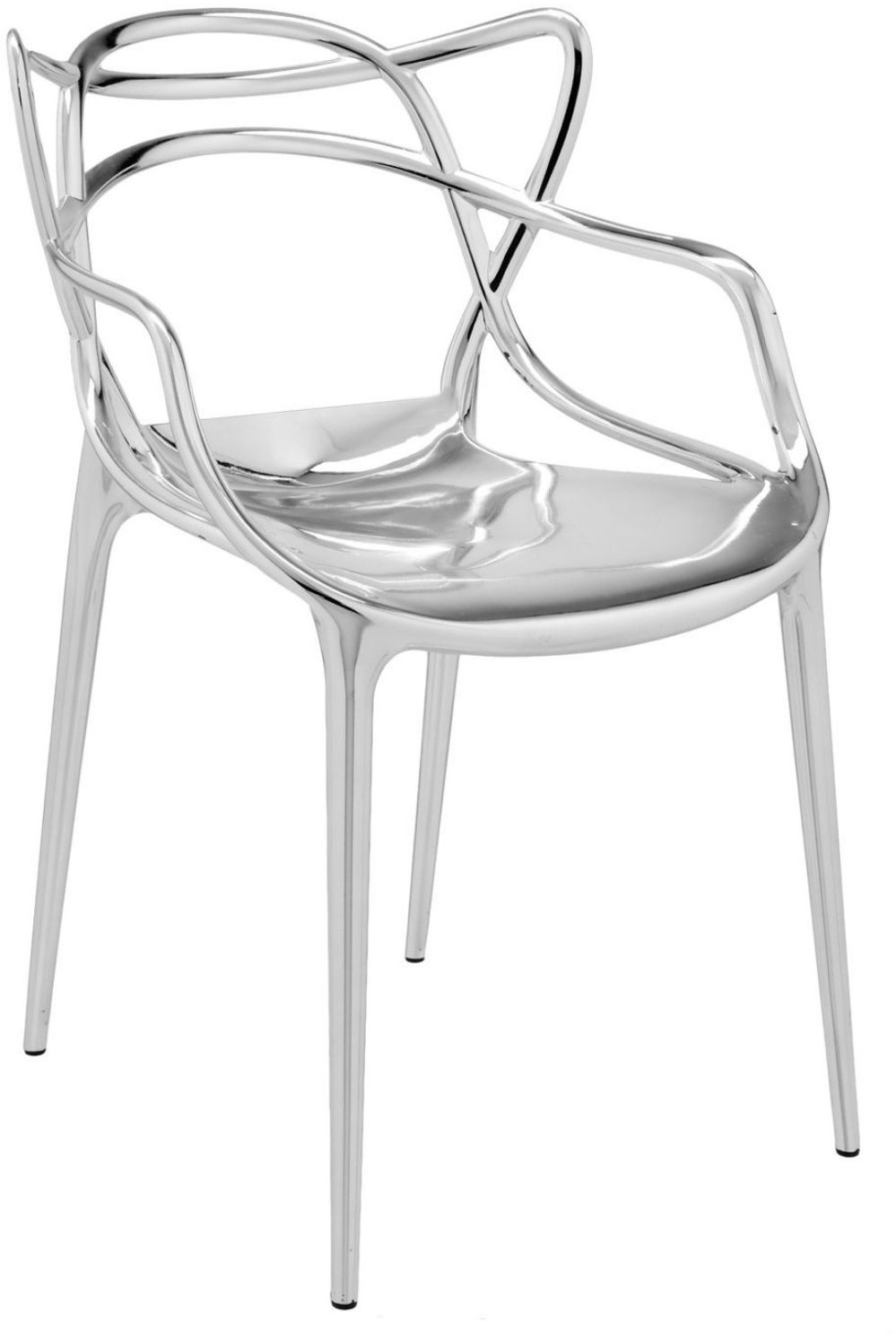 2er Set Kartell Masters Stuhl Metall 53,5x83x55 cm