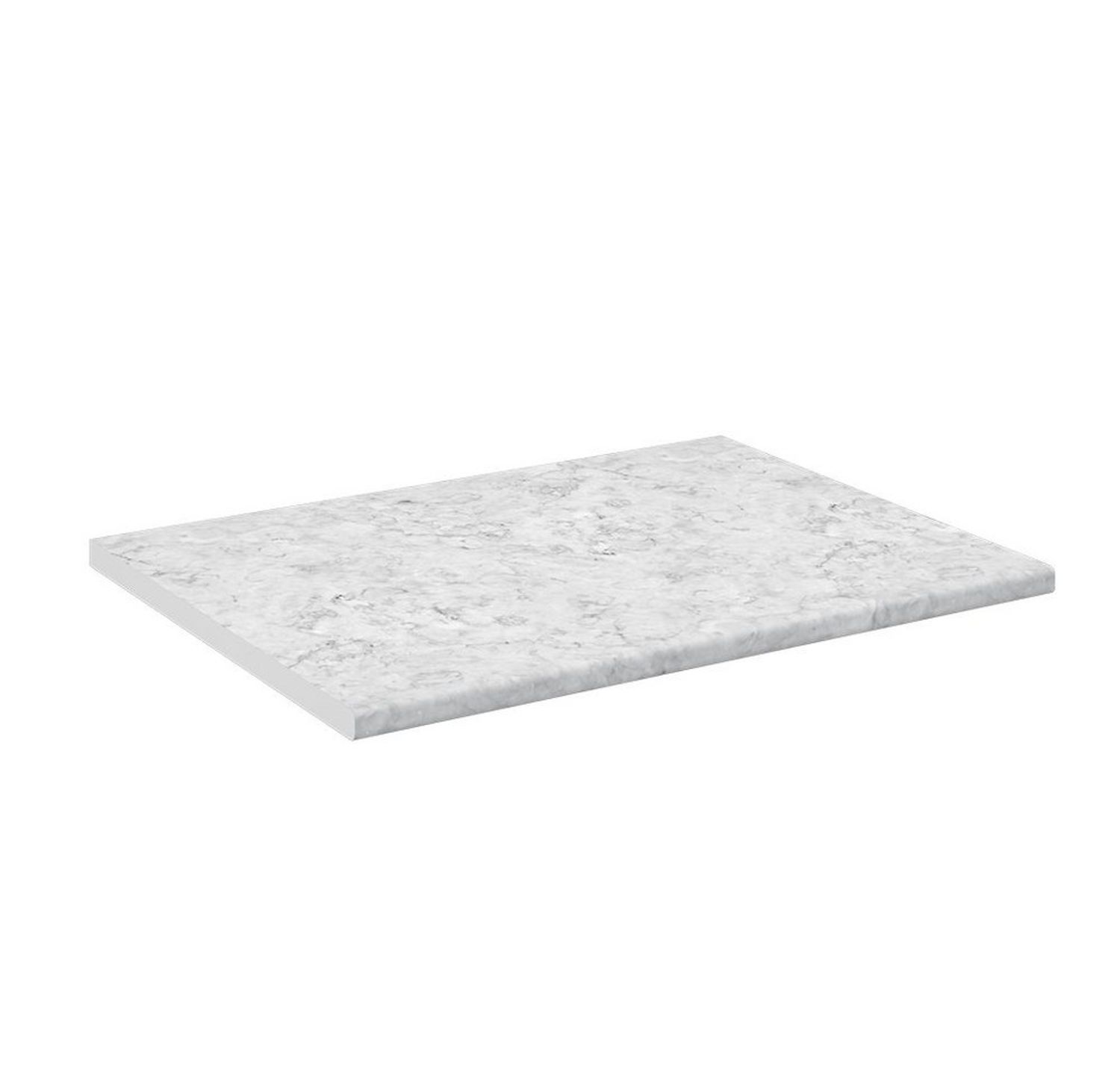 Küchenarbeitsplatte R-Line Marmor Weiß 80 cm Vicco