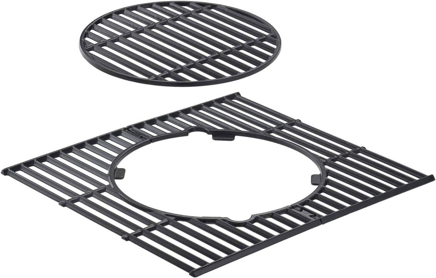 RÖSLE VARIO+ Grillrost, Hochwertiger Grillrost aus emailliertem Gusseisen für VARIO-Einsätze, passend zu RÖSLE VIDERO G2/G4/G6 ab Modelljahr 2021, Schwarz