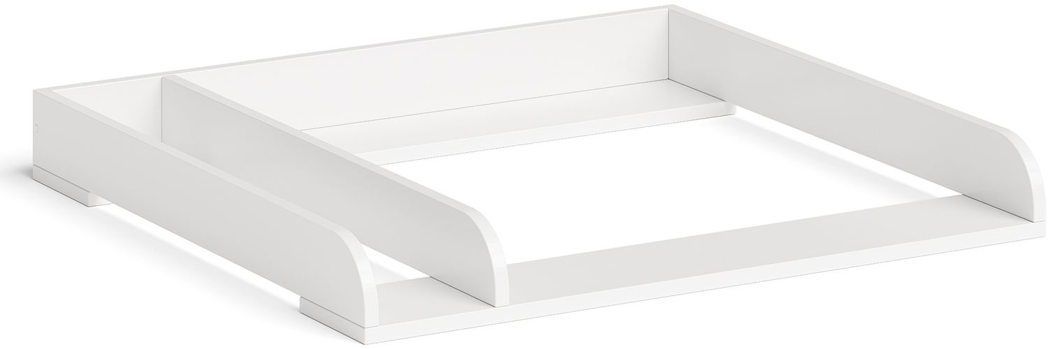 Bellabino 'Oti' Wickelaufsatz für IKEA Kommoden (Malm, Hemnes, Nordli), weiß, mit Trennfach (beidseitig montierbar), 10 x 74 x 80 cm