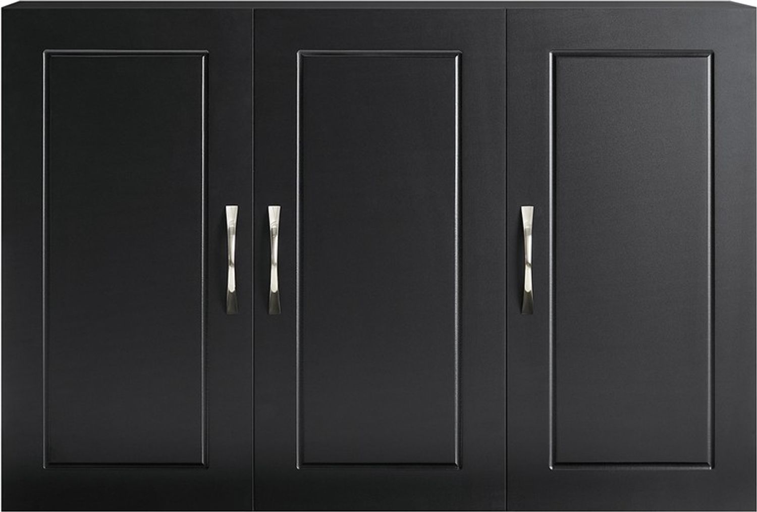 SoBuy FRG231-L-SCH Hängeschrank, MDF, Lackiert, Schwarz, 90 x 60 x 13 cm