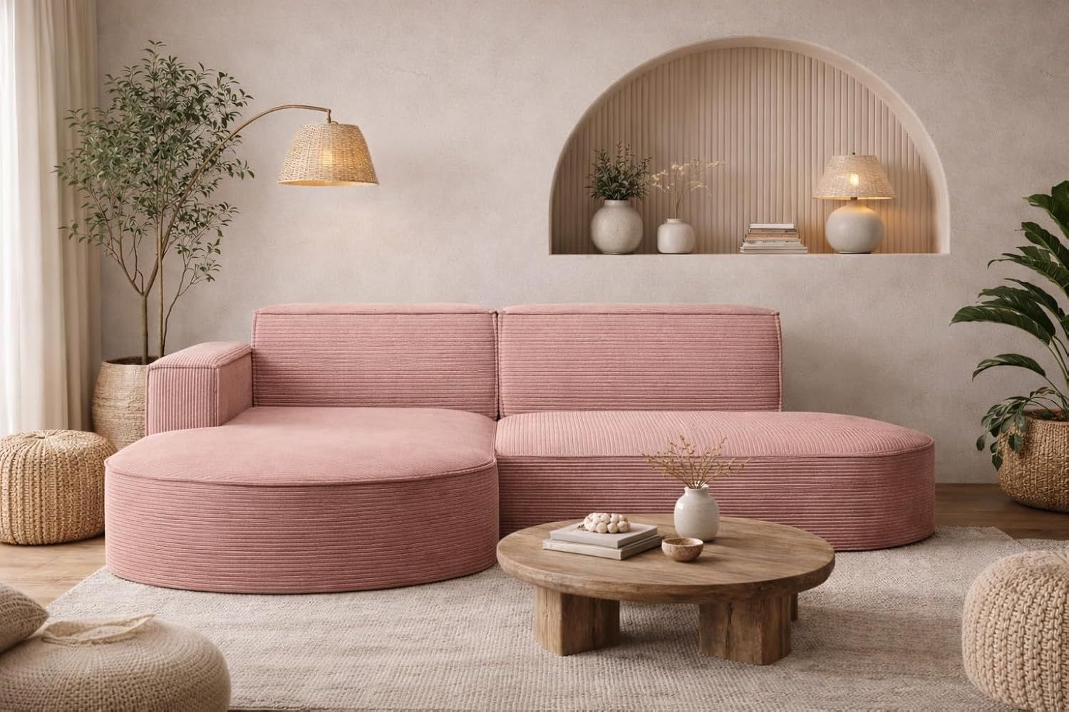 Kaiser Möbel Ecksofa Designer MODENA STUDIO L stoff Poso und Neve