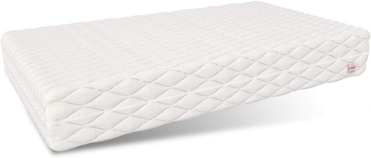 FDM Latexmatratze, Gedächtnisschaum, Weiß, 200x200 cm