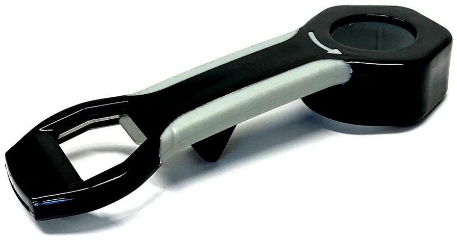 HAC24 Multiöffner Universalöffner Universal Deckelöffner Glasöffner Vielzwecköffner, 4in1 Kunststoff mit Flaschenöffner