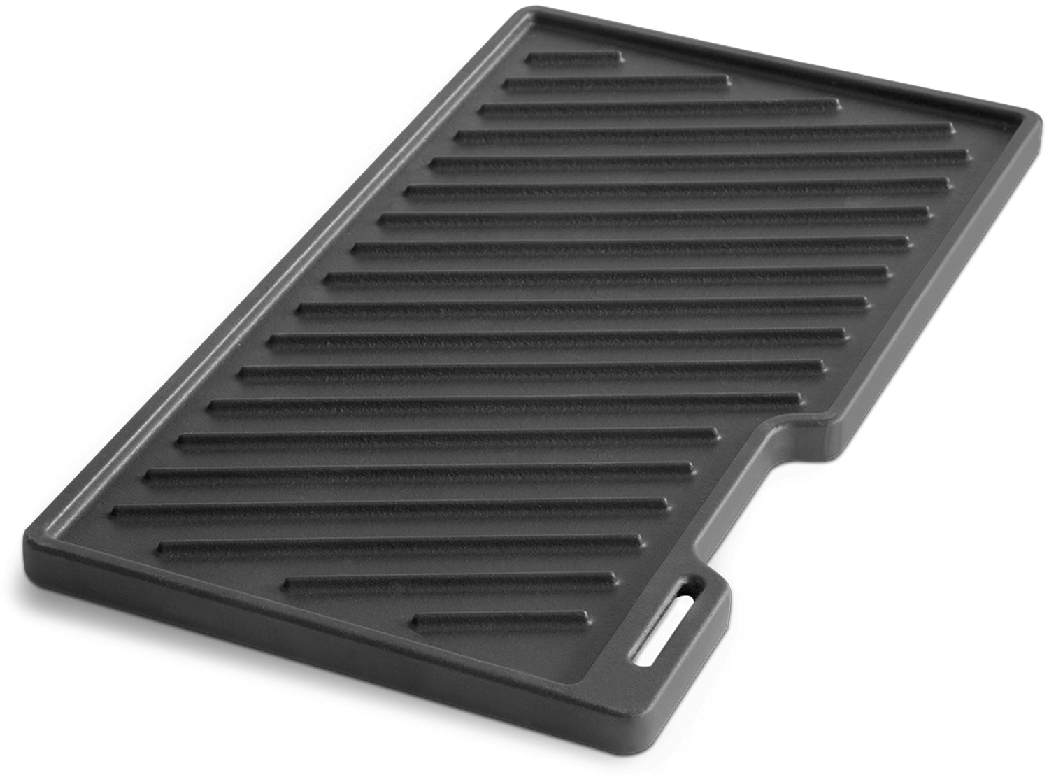 BURNHARD® Grillplatte Gusseisen beidseitig – für Gasgrill WAYNE 2-Brenner - glatt & geriffelt | BBQ Wendeplatte emailliert | Antihaft-Grillpfanne mit Fettablauf - Multi-Color - #946165