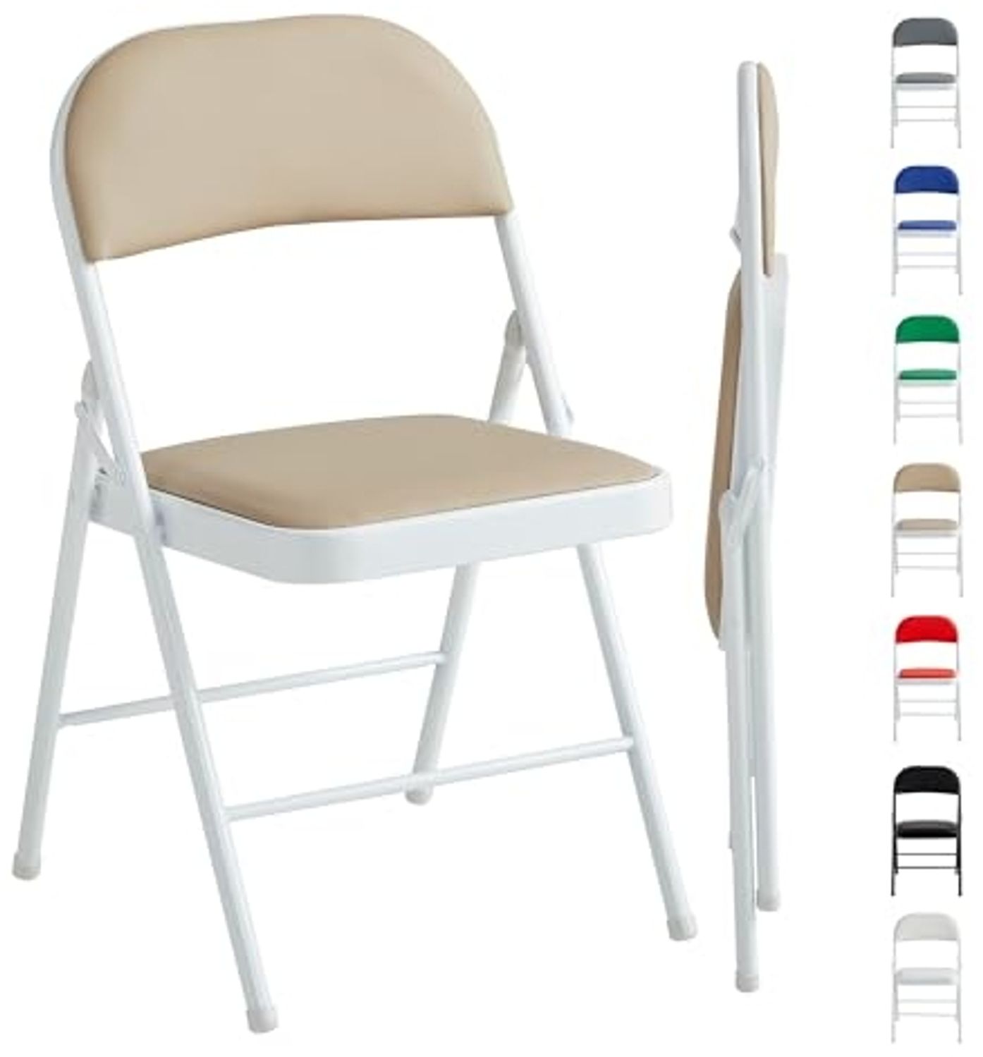 MCC direct Klappstuhl Kunstleder Klappstuhl gepolstert im 1er, 2er, 4er und 6er Set (1 St)