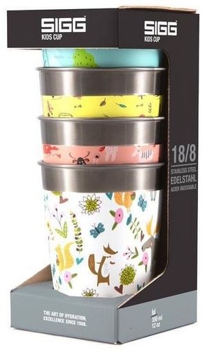 SIGG Kindertrinkbecher "Wildlife" 4er Set