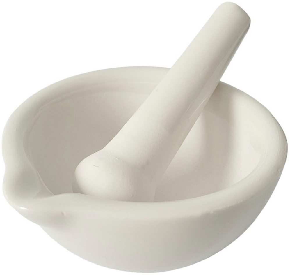 Provance Mörser Keramik Mörser mit Stößel 10 cm Durchmesser 4,5 cm Höhe, kleine Mängel