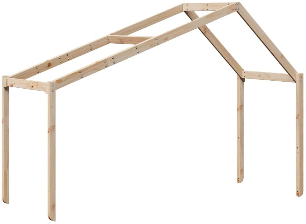 vidaXL Dach für Kinderbett 203x95,5x142 cm Massivholz Kiefer 846940