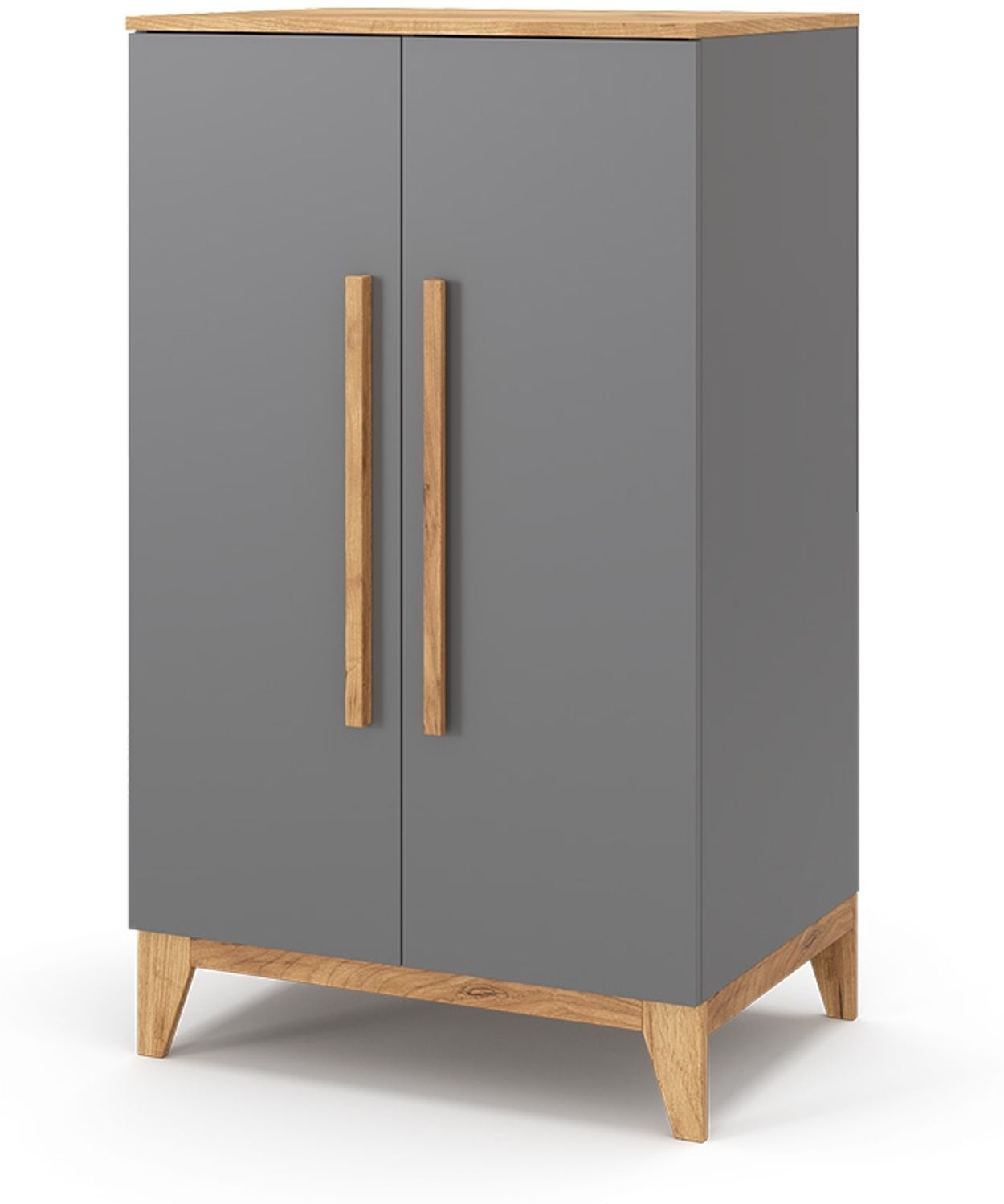 Kinderkleiderschrank Malia Grau 70 x 120 cm Vitalispa