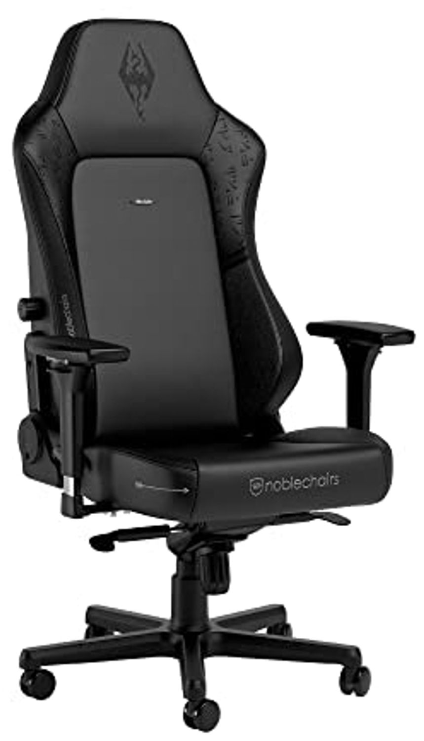 noblechairs Hero Komfortabler und Langlebiger Gaming-Stuhl, Perfekt Optimierte Ergonomie des Stuhls Sorgt für Hohen Sitzkomfort, Belastbarkeit 150 kg - The Elder Scrolls V Skyrim Anniversary Edition