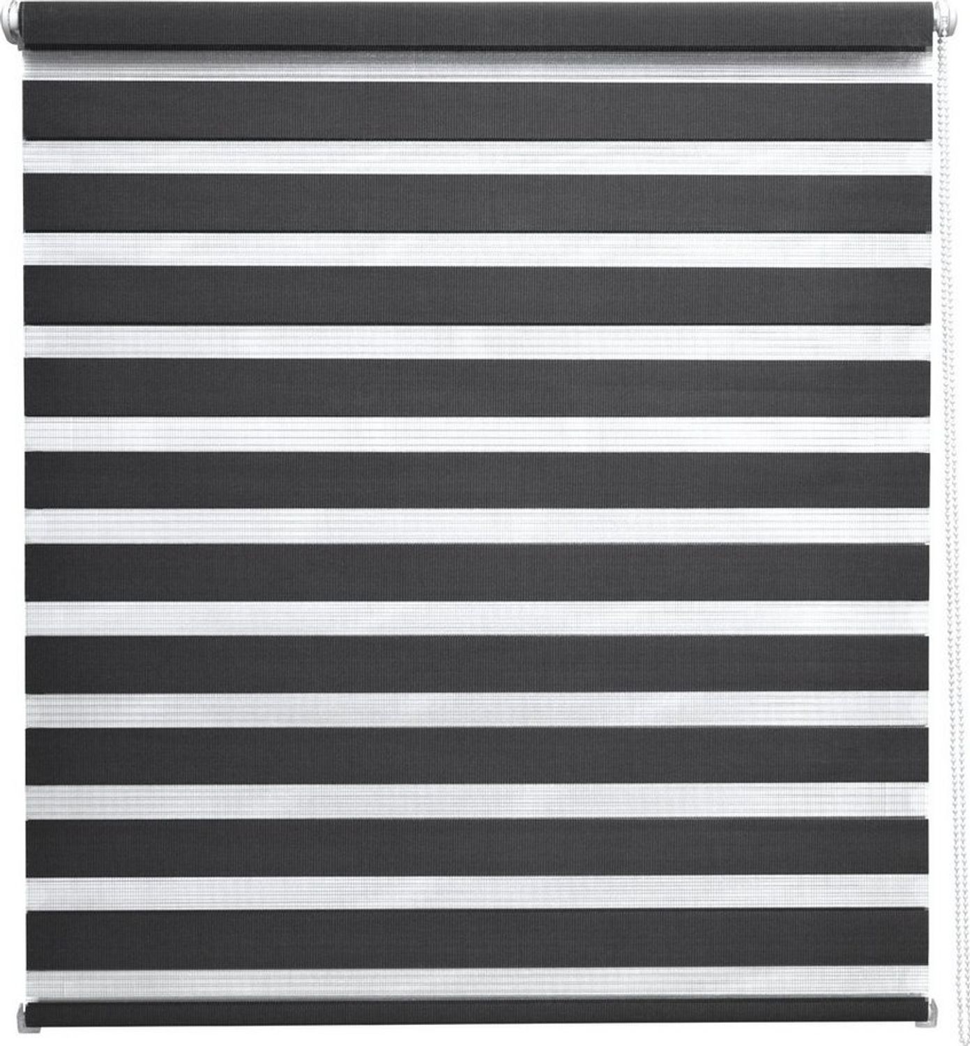 Doppelrollo Doppelrollo SolDecor DL2, 50x150cm, Schwarz – Klemmfix ohne Bohren, Sol Royal, Fensterrollo Innen Rollos für Fenster ohne Bohren Sicht & Sonnenschutz