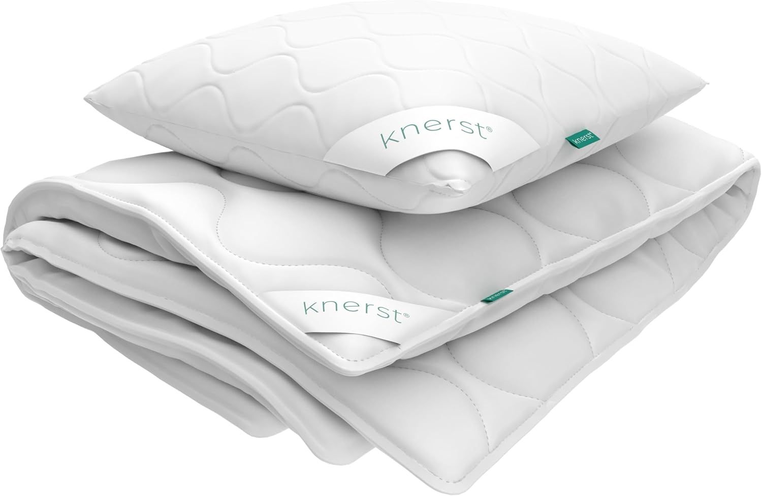 KNERST Bettdecke + Kopfkissen KNERST Bettenset Decke + Kopfkissen, Füllung: 100% Poliester, Bettdecken-Set mit Kopfkissen, Bettdecke 135x200 Kopfkissen 80x80